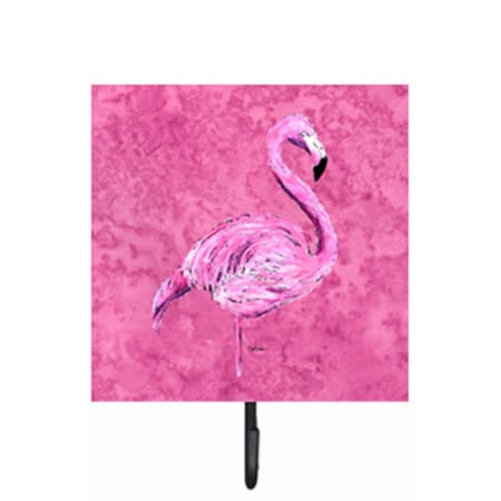Jensendistributionservices Flamingo on Pink Leash Or Key Holder MI2087242